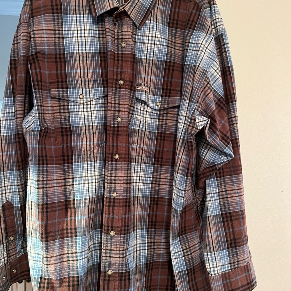 Powder Rivers Outfitters plaid shirt